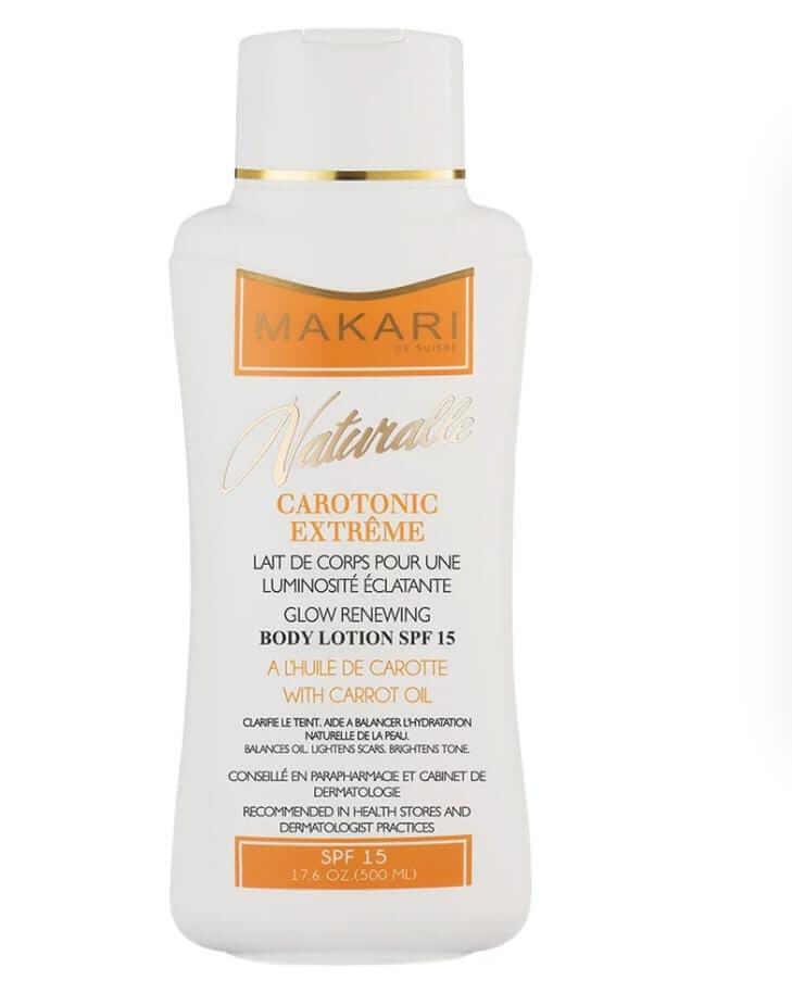 Makari Lotion Carotonic Extreme Corps Makari Lotion Carotonic Extreme pour peau hydratée et teint éclatant