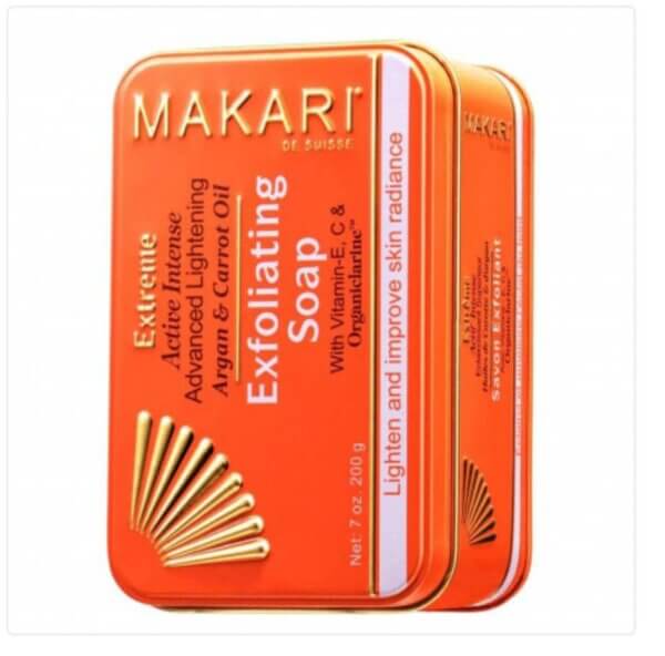 Savon exfoliant Makari Argan & Carotte pour peau lisse et éclatante