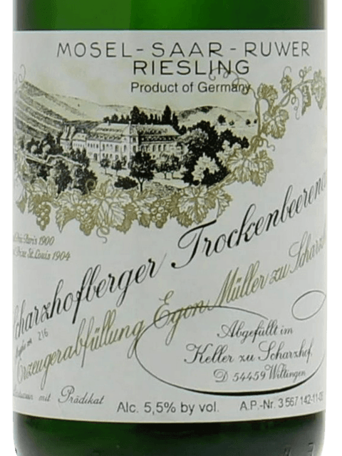 egon muller scharzhofberger riesling beerenauslese